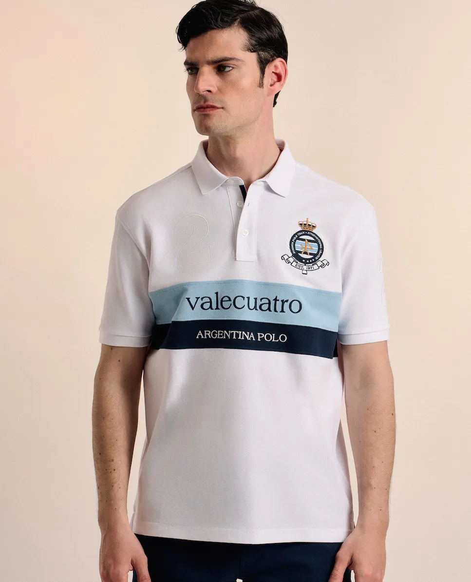 Классическая мужская поло из пике с коротким рукавом Valecuatro, белый
Классическая мужская поло из пике с коротким рукавом Valecuatro, белый