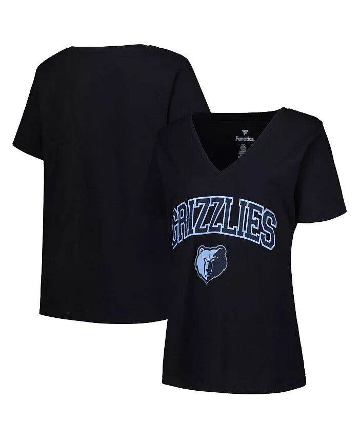 Женская черная футболка Memphis Grizzlies размера плюс с логотипом Arch Over и V-образным вырезом Profile
Женская черная футболка Memphis Grizzlies размера плюс с логотипом Arch Over и V-образным вырезом Profile