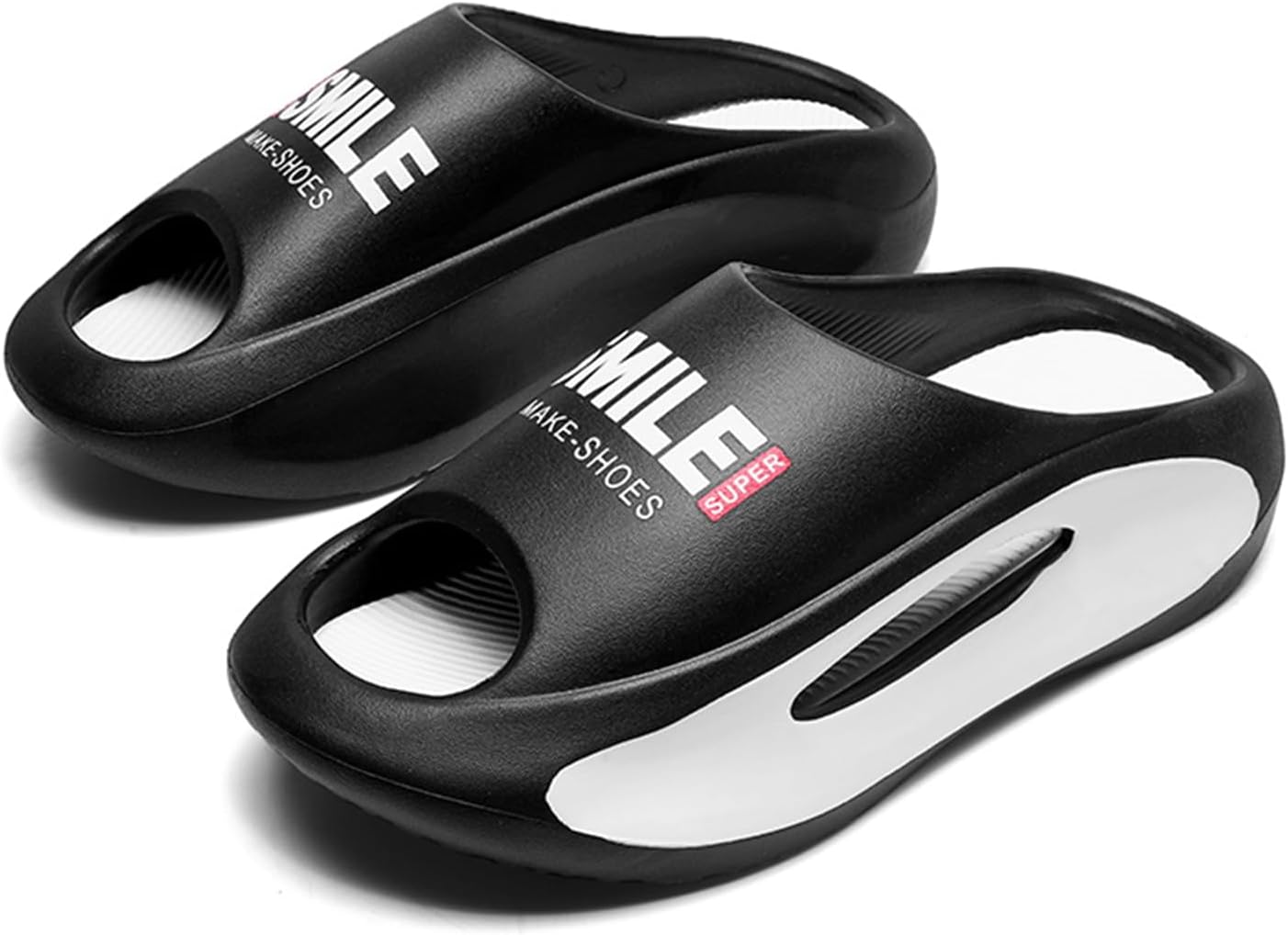 Мужские шлепанцы Abborora Cloud, мягкие слайдеры EVA для восстановления, с толстой подошвой, открытым носком, мужские шлепанцы-подушки для дома и улицы, черный
Мужские шлепанцы Abborora Cloud, мягкие слайдеры EVA для восстановления, с толстой подошвой, открытым носком, мужские шлепанцы-подушки для дома и улицы, черный