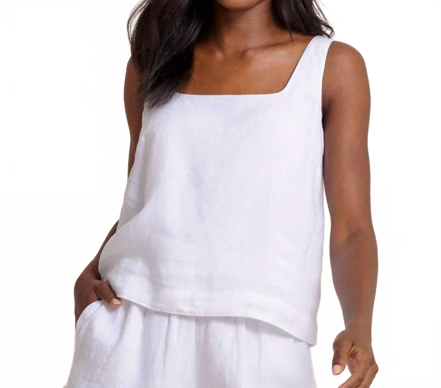 Верити Льняной топ с квадратным вырезом в классическом белом SOUTHERN TIDE
Верити Льняной топ с квадратным вырезом в классическом белом SOUTHERN TIDE