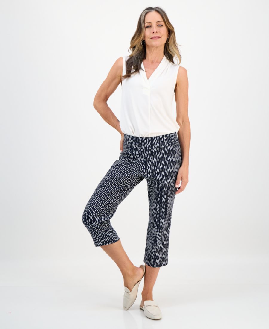 Укороченные брюки-капри с принтом, эксклюзивно для Macy's JM Collection, Intrepid Blue
Укороченные брюки-капри с принтом, эксклюзивно для Macy's JM Collection, Intrepid Blue