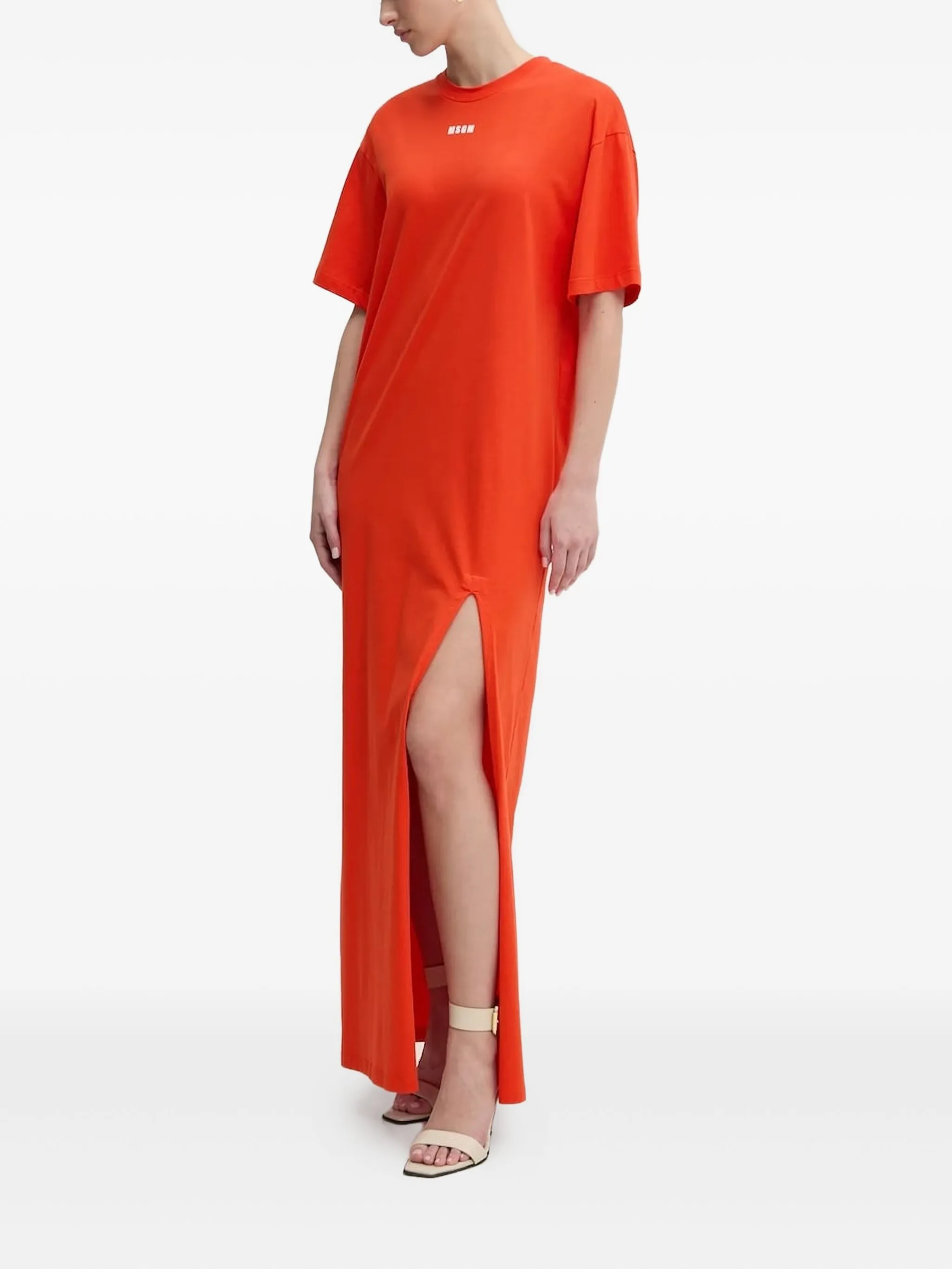 Платье макси с логотипом Msgm, оранжевый
Платье макси с логотипом Msgm, оранжевый