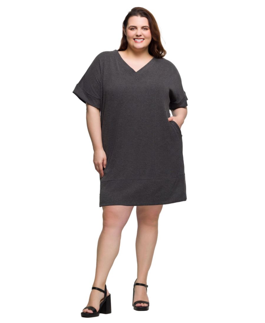 Платье-футболка большого размера с V-образным вырезом, свободным кроем, короткими рукавами и карманами 24seven Comfort Apparel, Black, Черный, Платье-футболка большого размера с V-образным вырезом, свободным кроем, короткими рукавами и карманами 24seven C
Платье-футболка большого размера с V-образным вырезом, свободным кроем, короткими рукавами и карманами 24seven Comfort Apparel, Black, Черный, Платье-футболка большого размера с V-образным вырезом, свободным кроем, короткими рукавами и карманами 24seven C