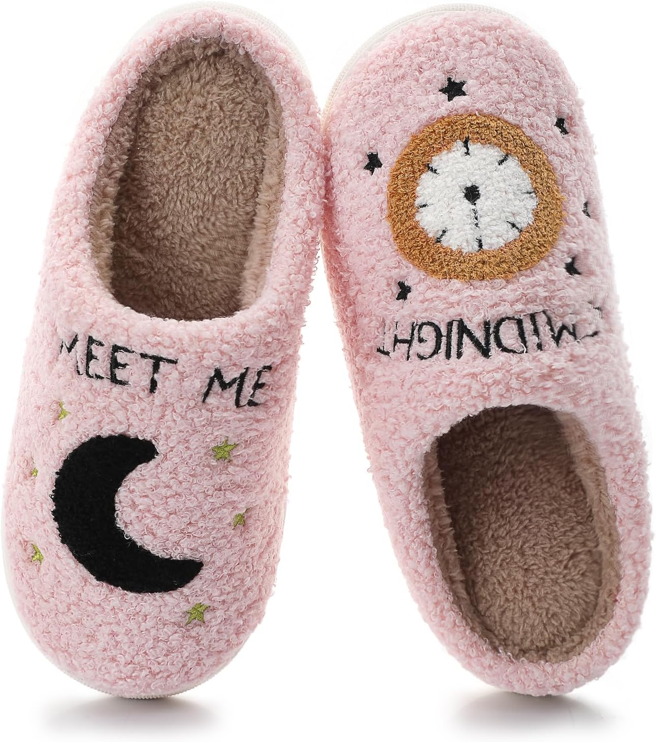 Menore Встречай меня в полночь Тапочки для женщин и мужчин Мягкие теплые пушистые домашние шлепки С памятью формы Легкие тапочки на ноге Для дома и улицы, светло-розовый
Menore Встречай меня в полночь Тапочки для женщин и мужчин Мягкие теплые пушистые домашние шлепки С памятью формы Легкие тапочки на ноге Для дома и улицы, светло-розовый