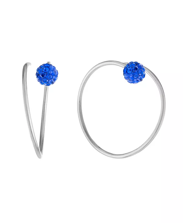 Серьги-Кольца с кристаллами (0,46 карата) Giani Bernini, blue
Серьги-Кольца с кристаллами (0,46 карата) Giani Bernini, blue