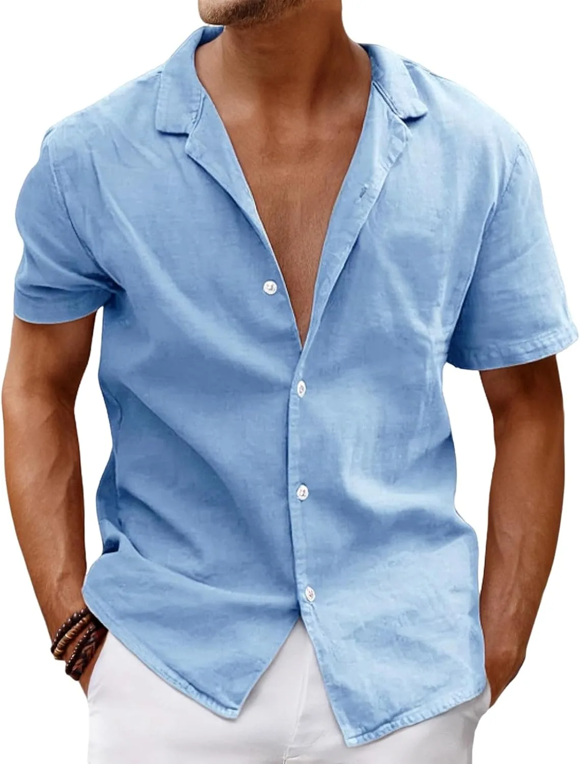 Мужская гавайская рубашка из льна с кубинским воротником, свободного кроя RSZGSWS
Мужская гавайская рубашка из льна с кубинским воротником, свободного кроя RSZGSWS