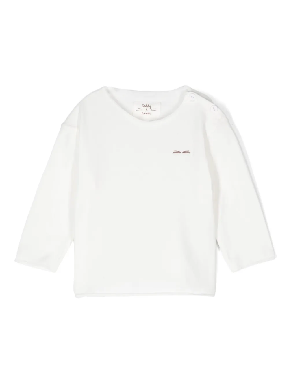 Футболка с вышитым логотипом TEDDY & MINOU, белый
Футболка с вышитым логотипом TEDDY & MINOU, белый