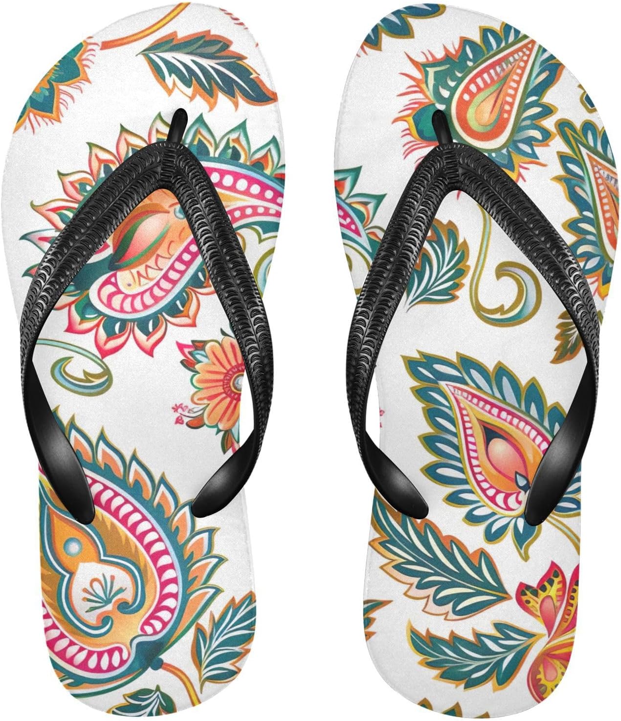 Мужские и женские пляжные шлепанцы с цветочным узором Пейсли, шлепанцы для душа - размер Nander, A
Мужские и женские пляжные шлепанцы с цветочным узором Пейсли, шлепанцы для душа - размер Nander, A