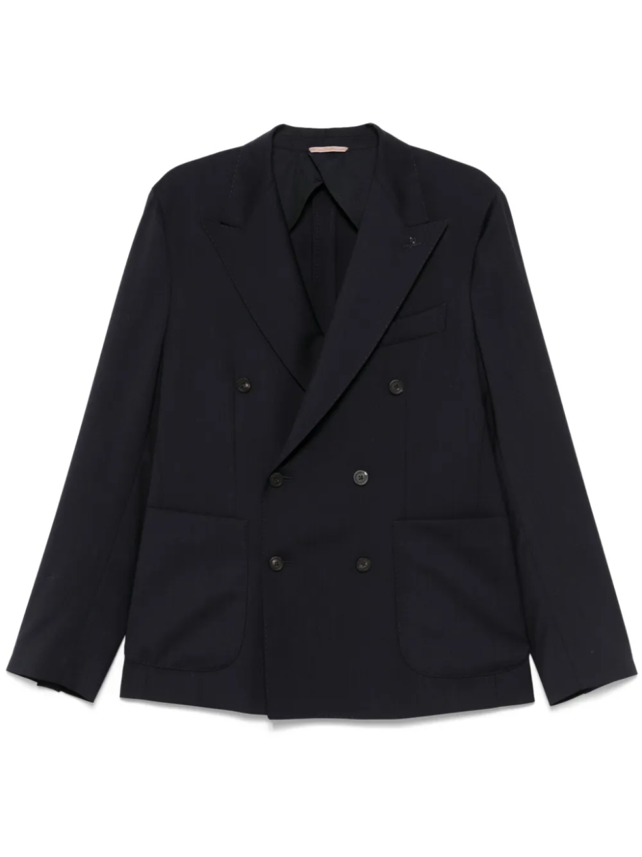 Двубортный пиджак из шерсти Peserico, синий
Двубортный пиджак из шерсти Peserico, синий