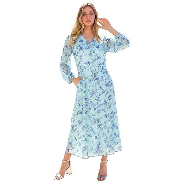 Женское платье макси в стиле бохо plus size Roaman'S, Cloud Blue Watercolor
Женское платье макси в стиле бохо plus size Roaman'S, Cloud Blue Watercolor