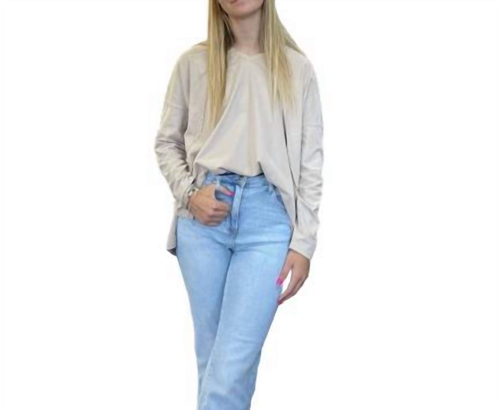 Хлопковый топ с V-образным вырезом цвета светло-коричневый хаки be cool
Хлопковый топ с V-образным вырезом цвета светло-коричневый хаки be cool