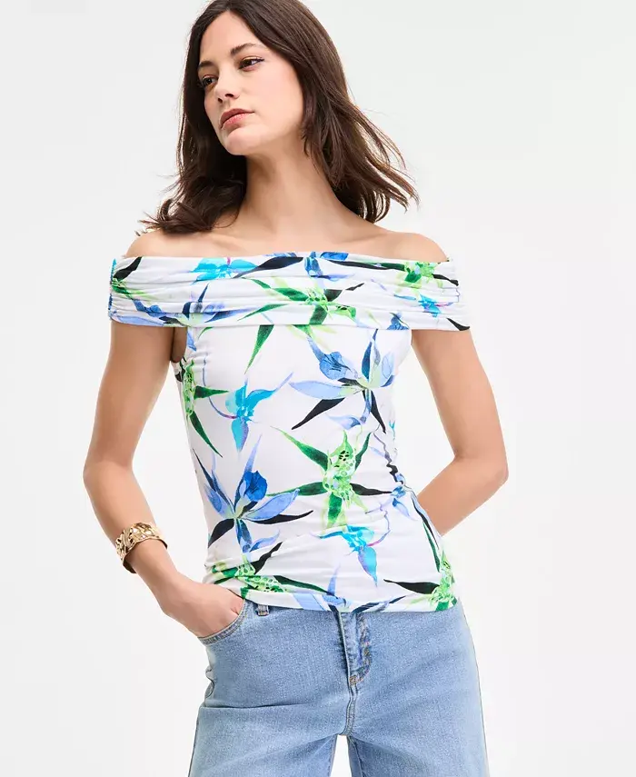 Женская блуза с принтом и открытыми плечами I.N.C. International Concepts, мультиколор
Женская блуза с принтом и открытыми плечами I.N.C. International Concepts, мультиколор