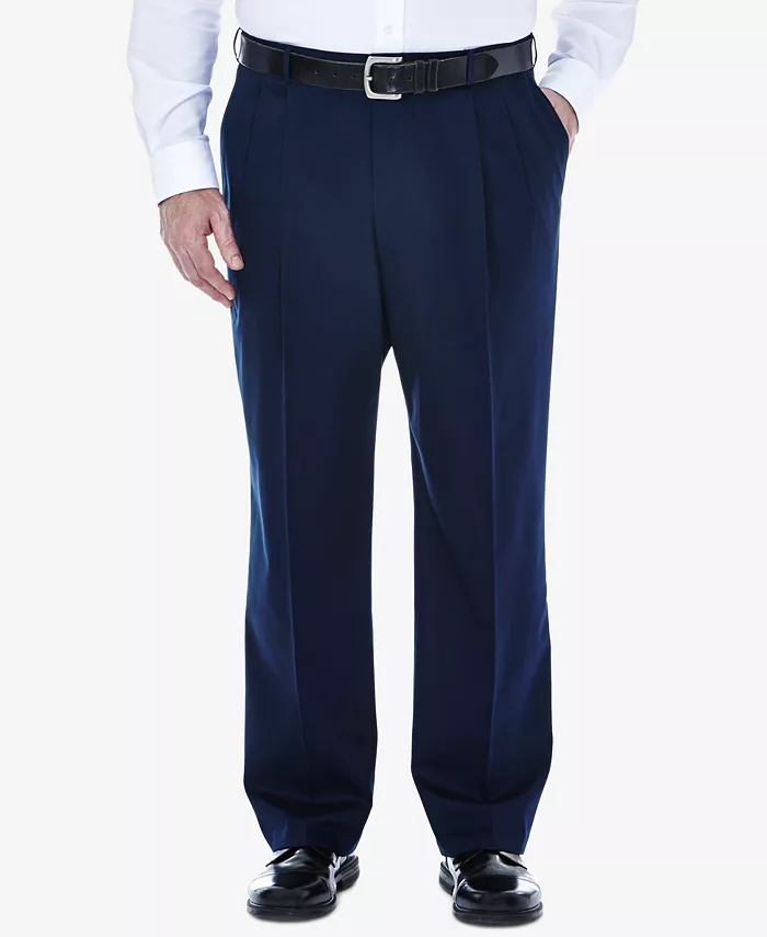 Мужские брюки классического кроя Big & Tall Premium No Iron Khaki со складками, скрытой эластичной резинкой на талии Haggar, синий
Мужские брюки классического кроя Big & Tall Premium No Iron Khaki со складками, скрытой эластичной резинкой на талии Haggar, синий