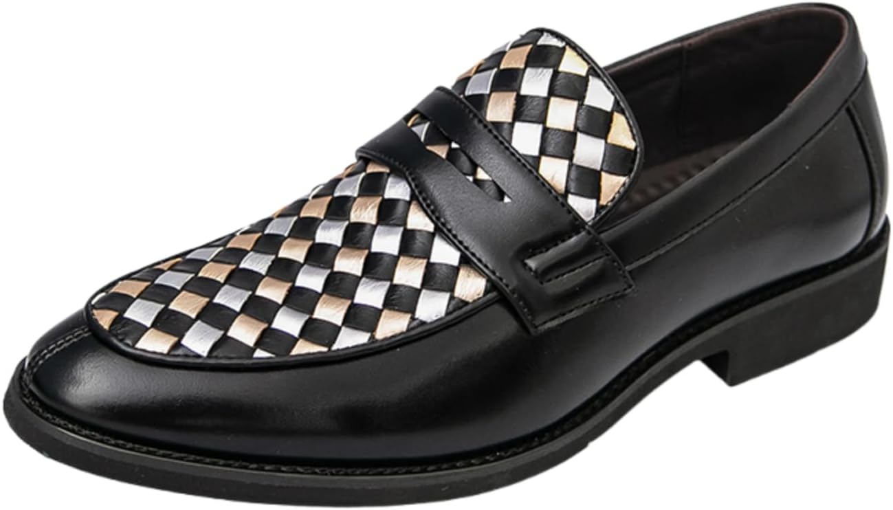 Мужские классические кожаные пенни-лоферы, слип-он, двухцветные лоферы с заостренным переплетением, удобные легкие, не скользящие балетки, классические туфли для делового бизнеса, офисной работы, пешие вечеринки на вождении Yrzhgdl, черный
Мужские классические кожаные пенни-лоферы, слип-он, двухцветные лоферы с заостренным переплетением, удобные легкие, не скользящие балетки, классические туфли для делового бизнеса, офисной работы, пешие вечеринки на вождении Yrzhgdl, черный