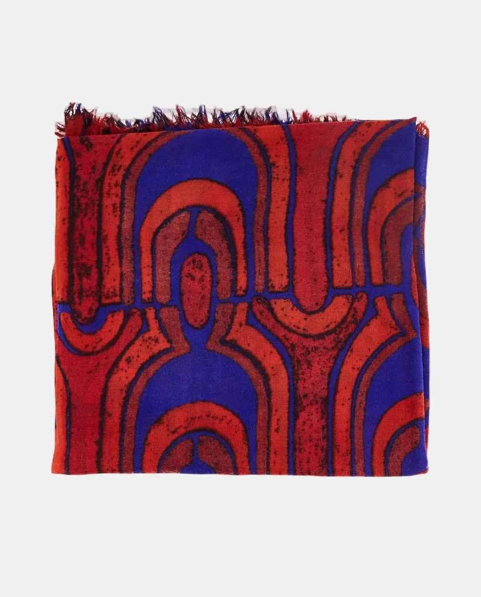 Шерстяной платок с красным геометрическим узором Abbacino
Шерстяной платок с красным геометрическим узором Abbacino