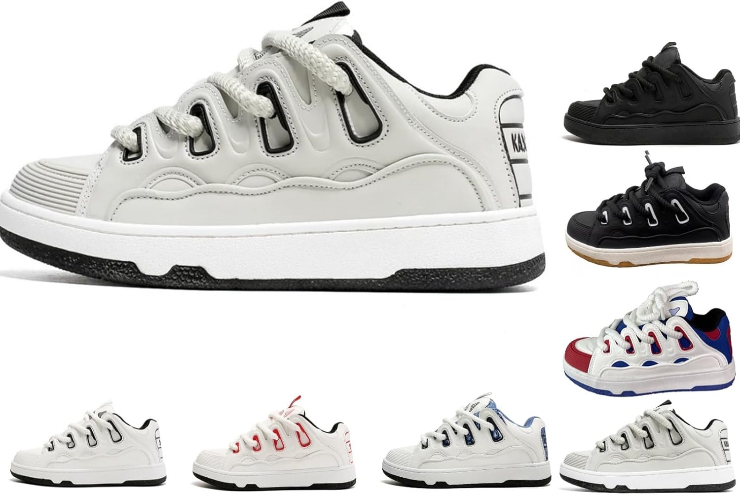 Кроссовки MACEFIL для женщин и мужчин в уличном стиле с массивной платформой, модные Y2K, повседневные, на шнуровке, скейтбордические shoes, черный/серый
Кроссовки MACEFIL для женщин и мужчин в уличном стиле с массивной платформой, модные Y2K, повседневные, на шнуровке, скейтбордические shoes, черный/серый