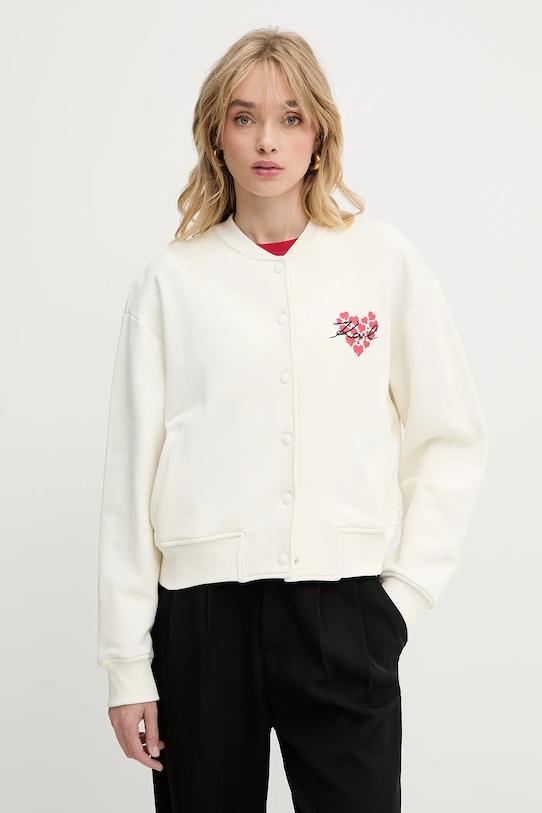 Хлопковая толстовка Karl Lagerfeld, бежевый
Хлопковая толстовка Karl Lagerfeld, бежевый