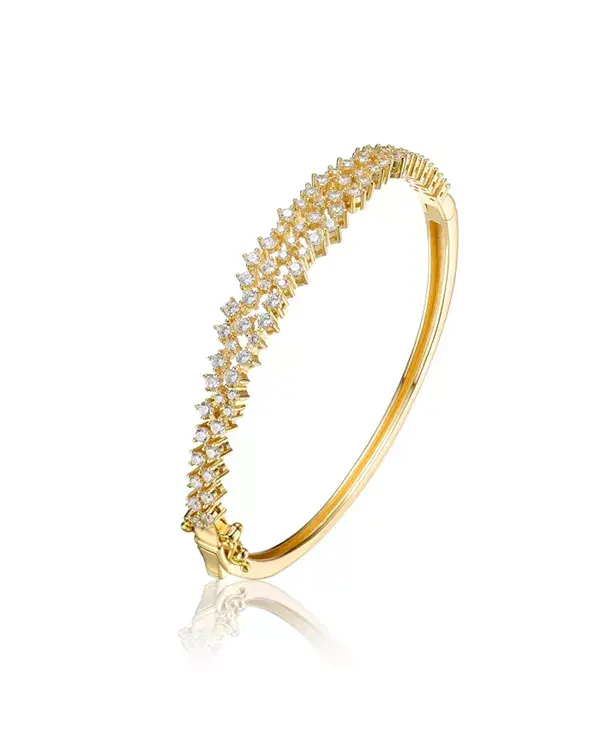 Браслет из стерлингового серебра с родиевым покрытием и прозрачными круглыми кубическими циркониями в стиле кластера Genevive, gold
Браслет из стерлингового серебра с родиевым покрытием и прозрачными круглыми кубическими циркониями в стиле кластера Genevive, gold