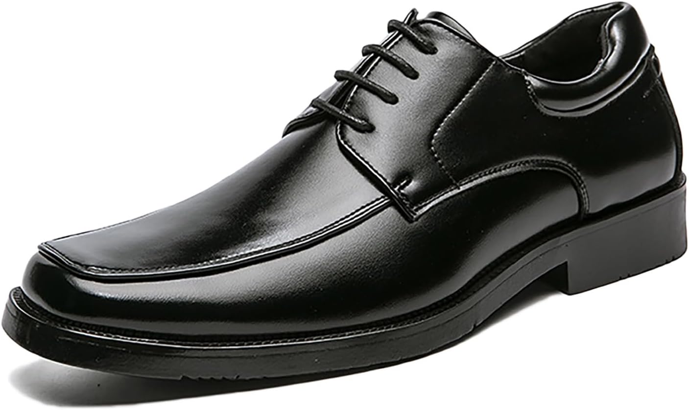 Мужские кожаные деловые туфли-оксфорды с квадратным носком, шнуровкой, модные, удобные, без шнурков, с нескользящей подошвой, подходящие для повседневной работы и официальных мероприятий Twodnawk, черный
Мужские кожаные деловые туфли-оксфорды с квадратным носком, шнуровкой, модные, удобные, без шнурков, с нескользящей подошвой, подходящие для повседневной работы и официальных мероприятий Twodnawk, черный