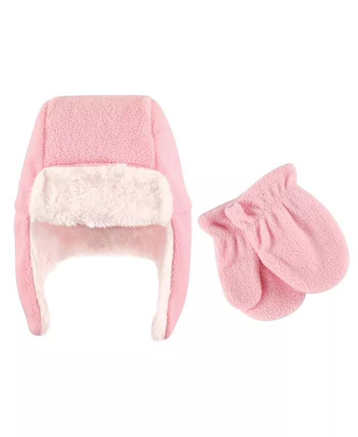 Комплект из флисовой шапки-ушанки и варежек Hudson для девочек Hudson Baby, розовый
Комплект из флисовой шапки-ушанки и варежек Hudson для девочек Hudson Baby, розовый