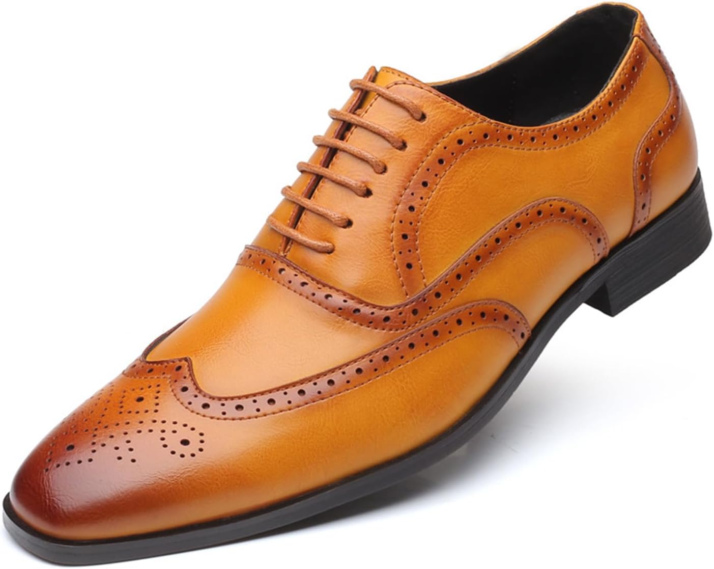 Мужские туфли-оксфорды KYOESCAI с плоской подошвой, деловые туфли с брогированием, обувь под смокинг, шнуровка, желтый
Мужские туфли-оксфорды KYOESCAI с плоской подошвой, деловые туфли с брогированием, обувь под смокинг, шнуровка, желтый