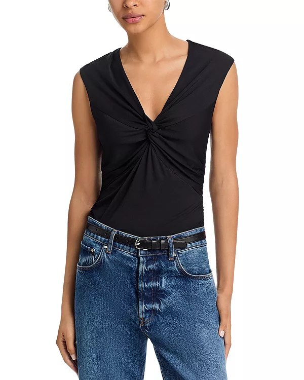 Топ с V-образным вырезом Luca Twist Rag & Bone, черный
Топ с V-образным вырезом Luca Twist Rag & Bone, черный
