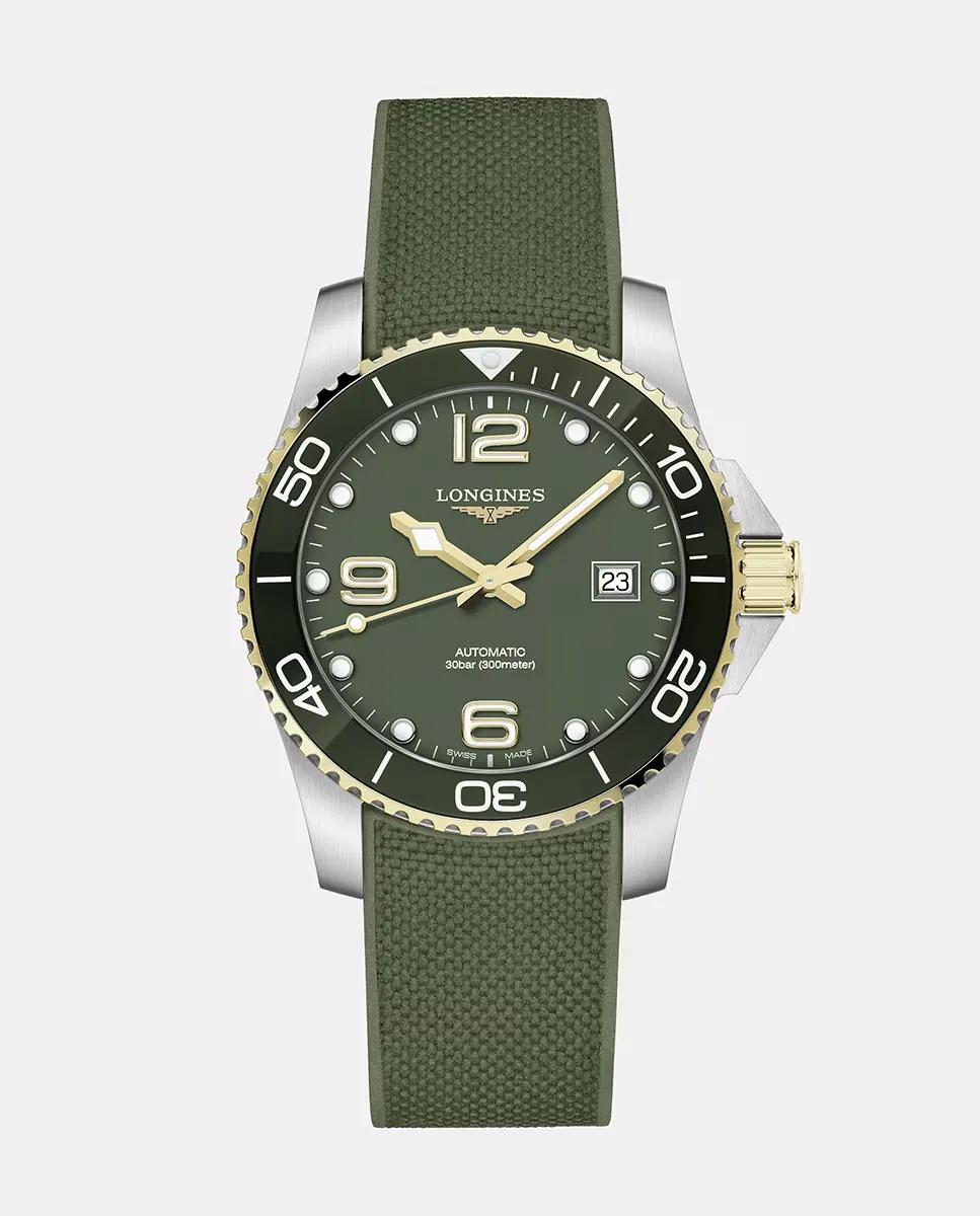 Longines Hydro Conquest L37813069 Автоматические мужские часы из зеленой резины, зеленый
Longines Hydro Conquest L37813069 Автоматические мужские часы из зеленой резины, зеленый