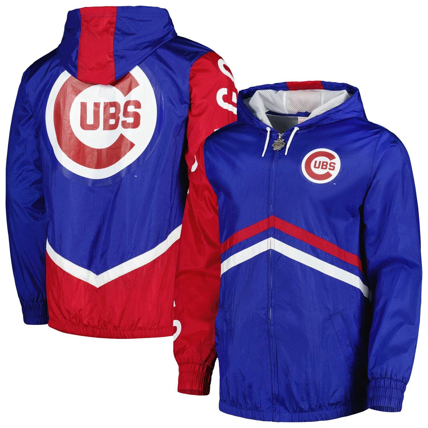 Мужская ветровка с капюшоном и молнией во всю длину Mitchell & Ness Royal Chicago Cubs Undeniable 
Мужская ветровка с капюшоном и молнией во всю длину Mitchell & Ness Royal Chicago Cubs Undeniable