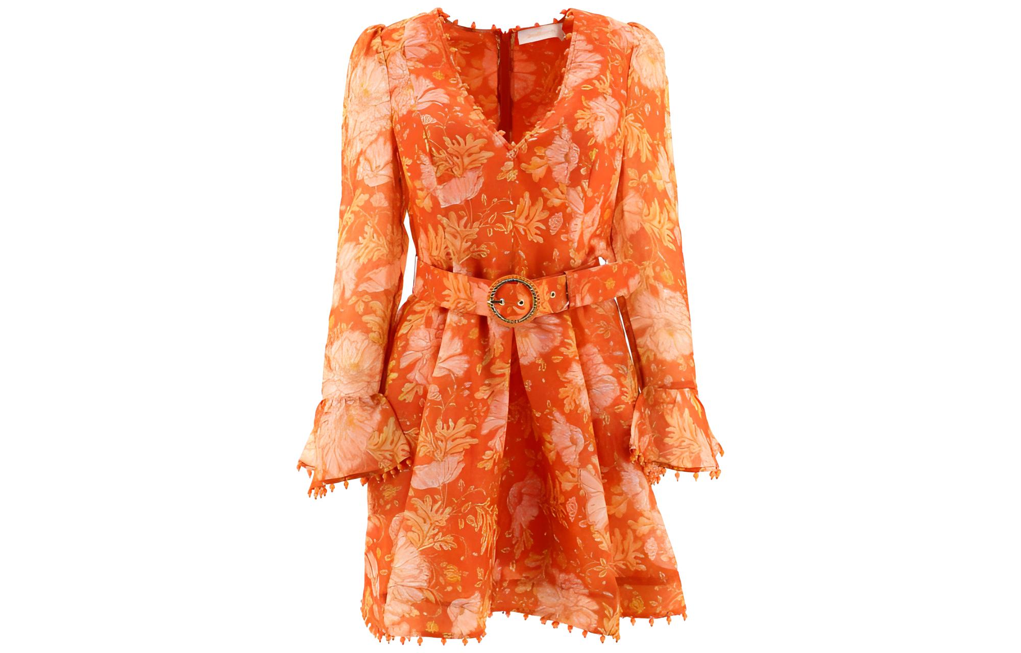 FW22 Длинное платье с длинными рукавами Женское Оранжевое Zimmermann
FW22 Длинное платье с длинными рукавами Женское Оранжевое Zimmermann