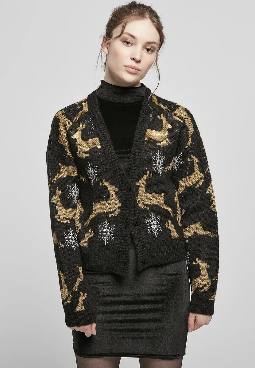 Кардиган URBAN CLASSICS " Urban Classics Ladies Short Oversized Christmas Cardigan", черный
Кардиган URBAN CLASSICS " Urban Classics Ladies Short Oversized Christmas Cardigan", черный