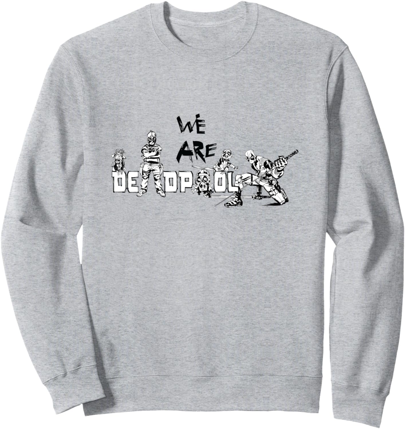 Толстовка с логотипом Marvel Deadpool & Wolverine We Are Deadpool Group, серый
Толстовка с логотипом Marvel Deadpool & Wolverine We Are Deadpool Group, серый