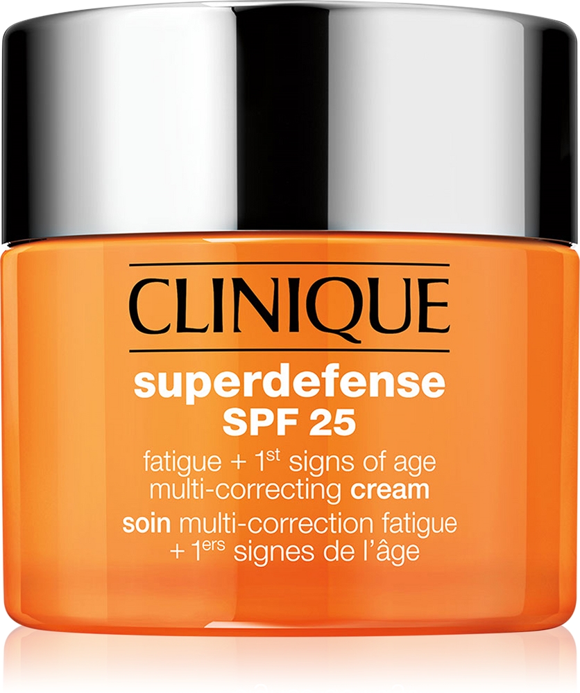 Superdefense spf 25 tired + 1st signals of age мультикорректирующий крем увлажняющий крем от первых признаков старения для сухой и комбинированной кожи Clinique, spf 25 50 мл
Superdefense spf 25 tired + 1st signals of age мультикорректирующий крем увлажняющий крем от первых признаков старения для сухой и комбинированной кожи Clinique, spf 25 50 мл