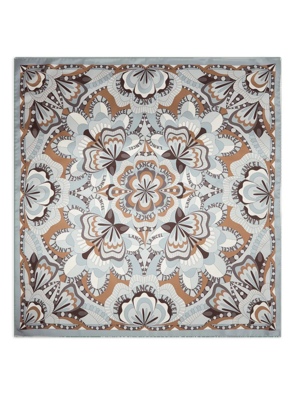 Шелковый шарф с цветочным мотивом Lancel, серый
Шелковый шарф с цветочным мотивом Lancel, серый