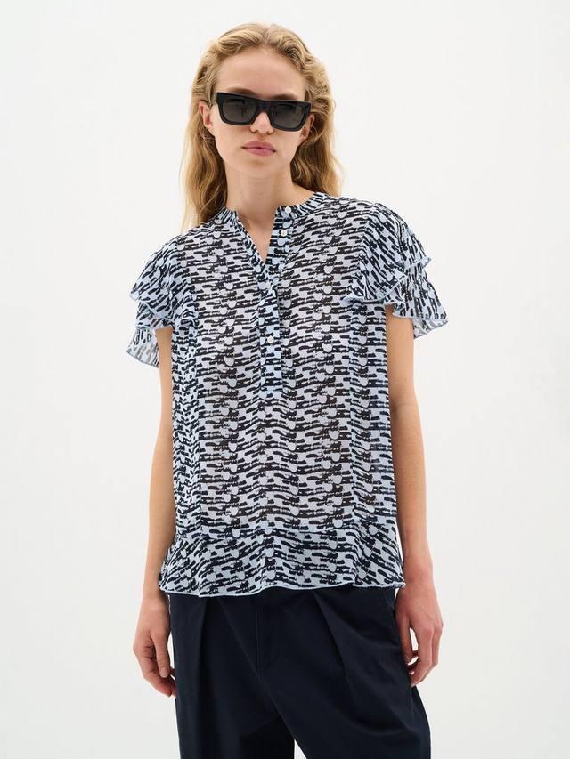 Прозрачная рубашка с рисунком сесси InWear, синий/разноцветный
Прозрачная рубашка с рисунком сесси InWear, синий/разноцветный