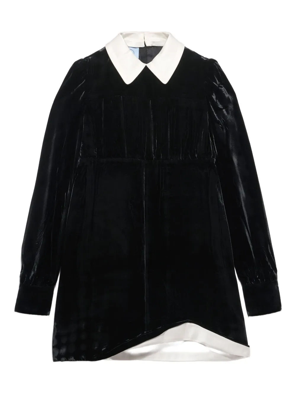 Платье мини с воротником Prada, черный
Платье мини с воротником Prada, черный