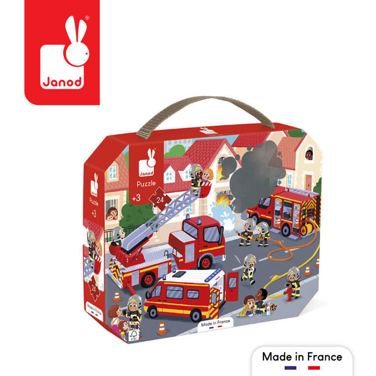 Янод, пазл, в чемодане Пожарные, 24 шт. Janod
Янод, пазл, в чемодане Пожарные, 24 шт. Janod