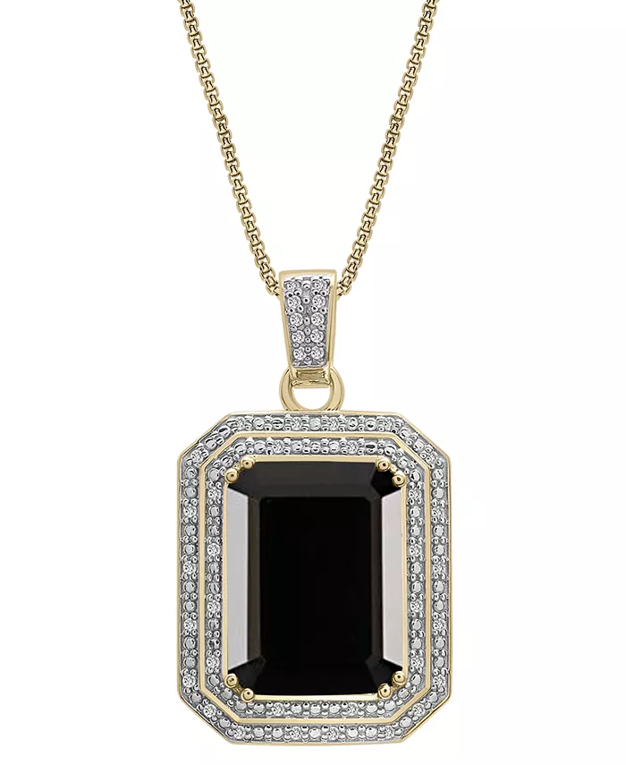 Прямоугольное ожерелье с выращенными в лаборатории рубинами (16-5/8 карата, tw) и бриллиантами (1/4 карата, tw) из стерлингового серебра с 14-каратным золотом, 22 дюйма Macy's, черный
Прямоугольное ожерелье с выращенными в лаборатории рубинами (16-5/8 карата, tw) и бриллиантами (1/4 карата, tw) из стерлингового серебра с 14-каратным золотом, 22 дюйма Macy's, черный