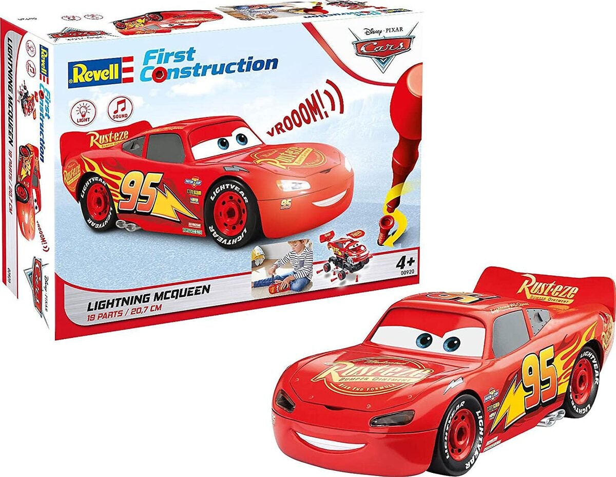 Revell, Автомобиль для сборки Lightning McQueen Cars,
Revell, Автомобиль для сборки Lightning McQueen Cars,
