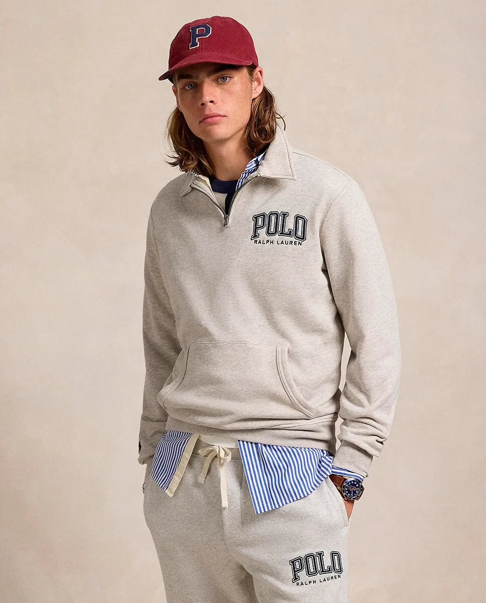 Мужская толстовка с воротником-молнией до половины молнии Polo Ralph Lauren, светло-серый
Мужская толстовка с воротником-молнией до половины молнии Polo Ralph Lauren, светло-серый