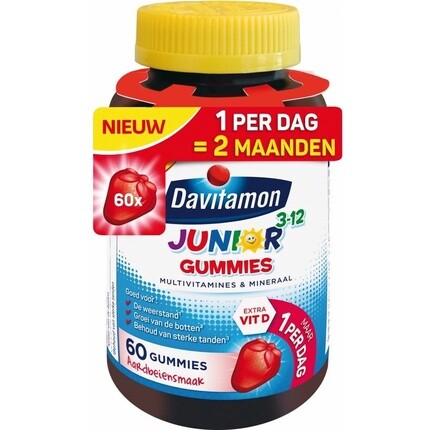 Davitamon Junior 3+ жевательные конфеты - Мультивитамины для детей - 60 штук - Диетическая добавка
Davitamon Junior 3+ жевательные конфеты - Мультивитамины для детей - 60 штук - Диетическая добавка