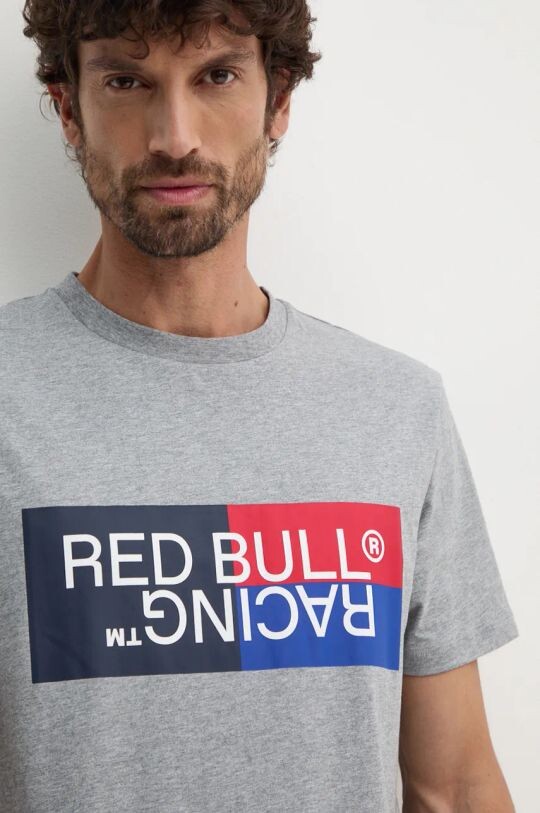 Хлопковая футболка Red Bull Racing x Pepe Jeans, серый 
Хлопковая футболка Red Bull Racing x Pepe Jeans, серый