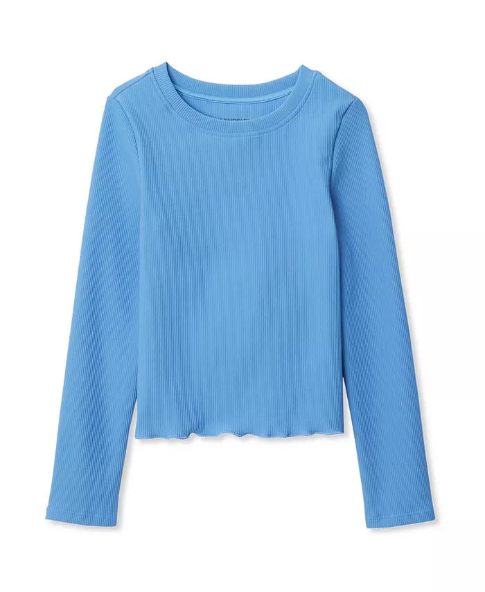 Топ с длинными рукавами и резинкой для девочек Lands' End, синий
Топ с длинными рукавами и резинкой для девочек Lands' End, синий