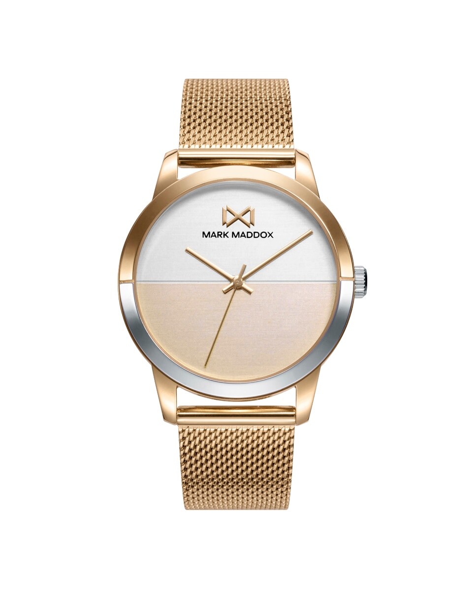 Женские часы Catia с тремя стальными стрелками, золотой IP и миланской сеткой Mark Maddox, золотой
Женские часы Catia с тремя стальными стрелками, золотой IP и миланской сеткой Mark Maddox, золотой