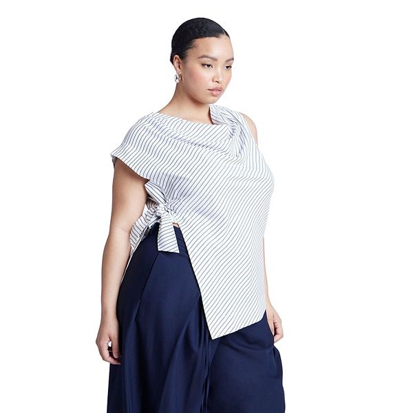 Женский топ с асимметричной завязкой plus size Eloquii, Black On Cream
Женский топ с асимметричной завязкой plus size Eloquii, Black On Cream