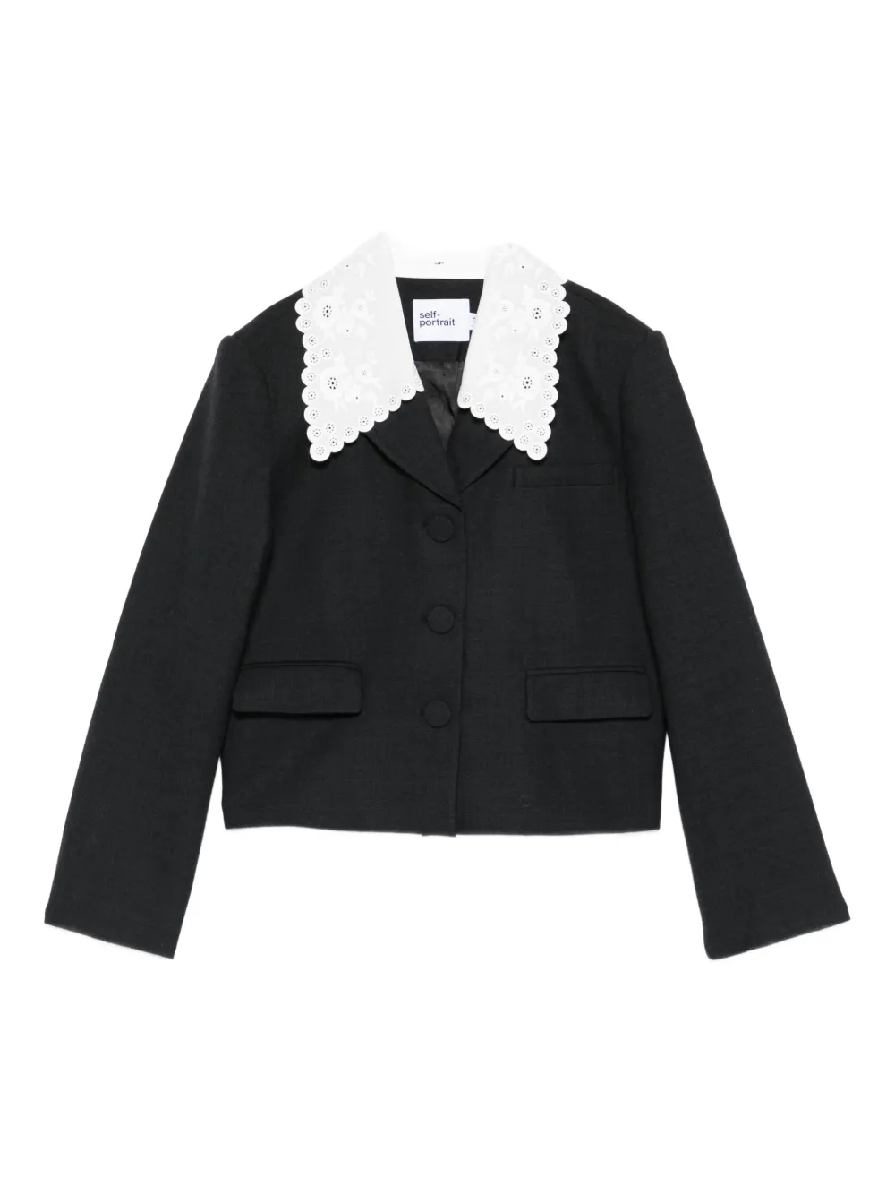 Жакет с вышитым воротником Self-Portrait, серый
Жакет с вышитым воротником Self-Portrait, серый