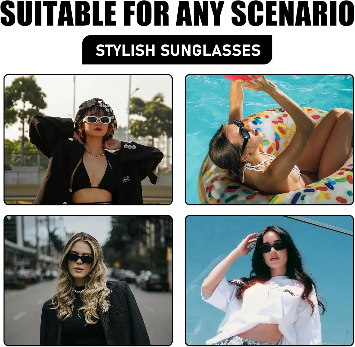 Солнцезащитные очки прямоугольной формы оптом для женщин в стиле ретро, маленькие, модные в стиле 90-х, солнцезащитные очки Y2K для девичника YUEYUEBDS, 50black
Солнцезащитные очки прямоугольной формы оптом для женщин в стиле ретро, маленькие, модные в стиле 90-х, солнцезащитные очки Y2K для девичника YUEYUEBDS, 50black