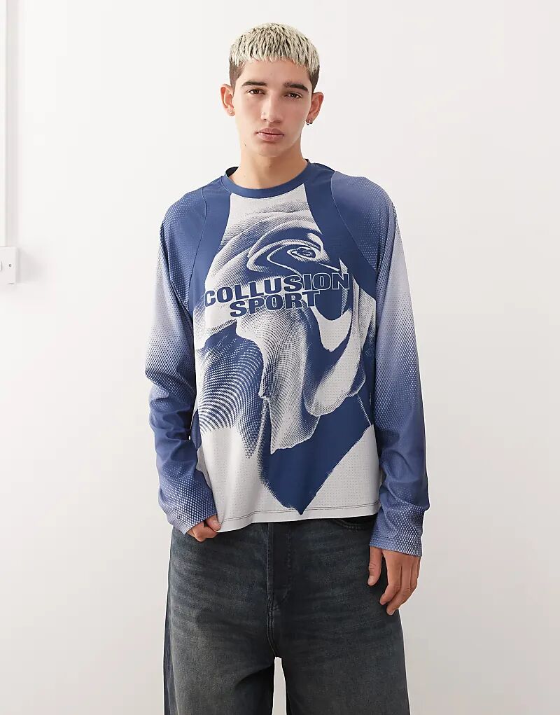 Футболка с длинным рукавом COLLUSION темно-синего цвета
Футболка с длинным рукавом COLLUSION темно-синего цвета