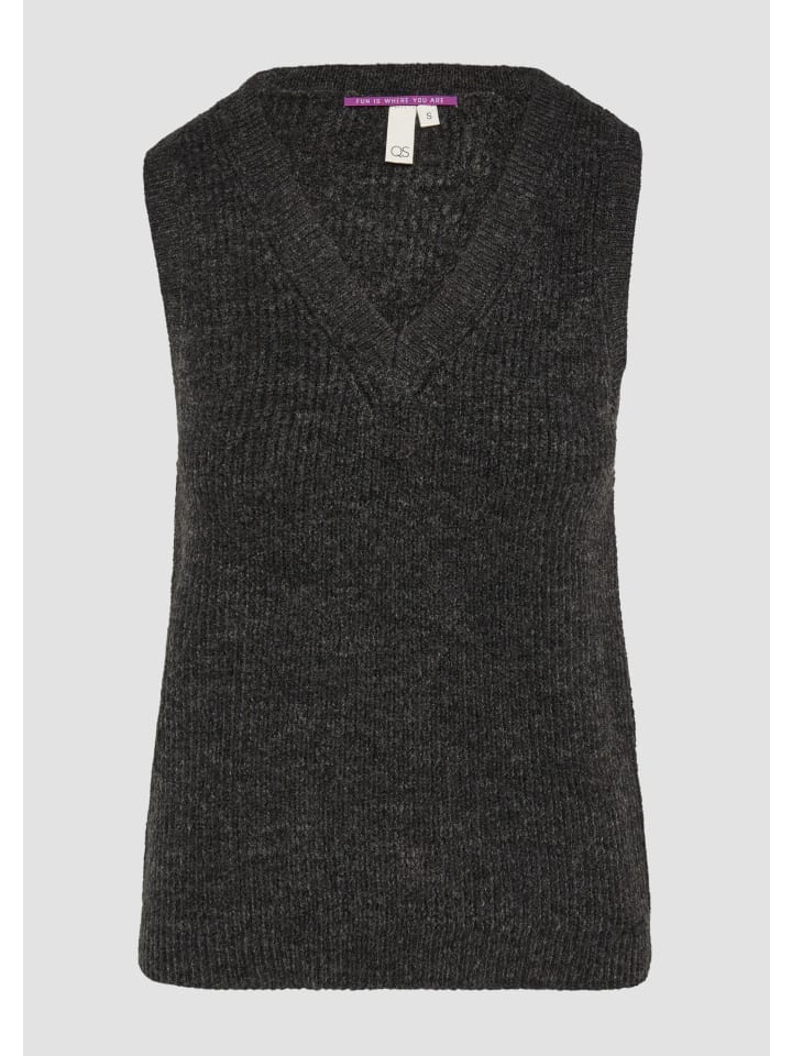 Вязаный свитер цвета 98W0_темно-серый QS
Вязаный свитер цвета 98W0_темно-серый QS