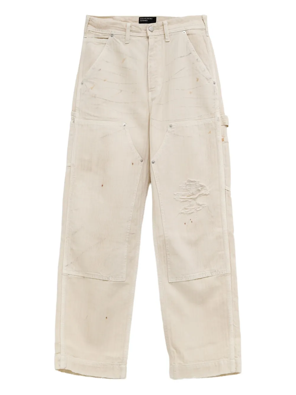 Потертые брюки с узором «в елочку» Enfants Riches Déprimés, нейтральный
Потертые брюки с узором «в елочку» Enfants Riches Déprimés, нейтральный