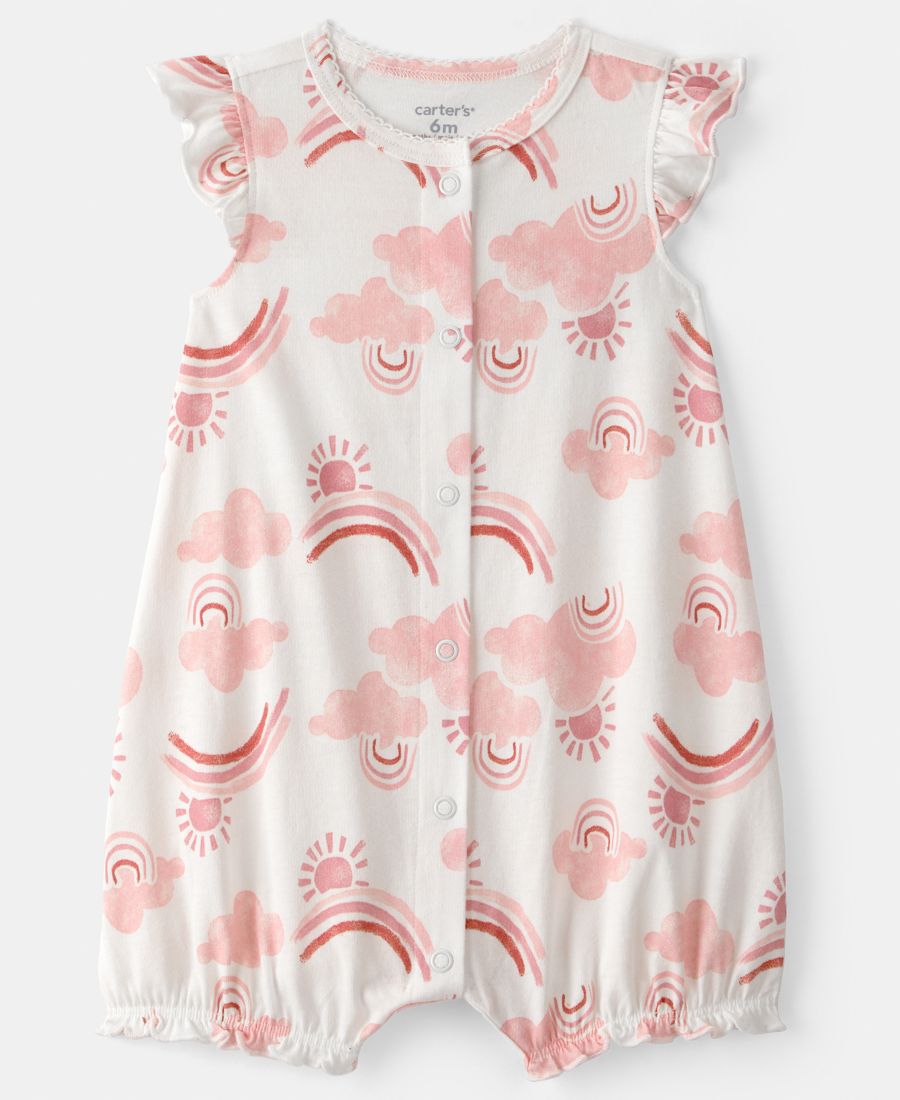 Детский комбинезон для девочек с принтом и застежками на кнопках Carter's, White
Детский комбинезон для девочек с принтом и застежками на кнопках Carter's, White